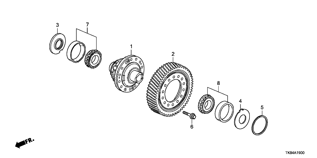 Honda 41484-RDK-000 Shim As (85MM) (1.325)