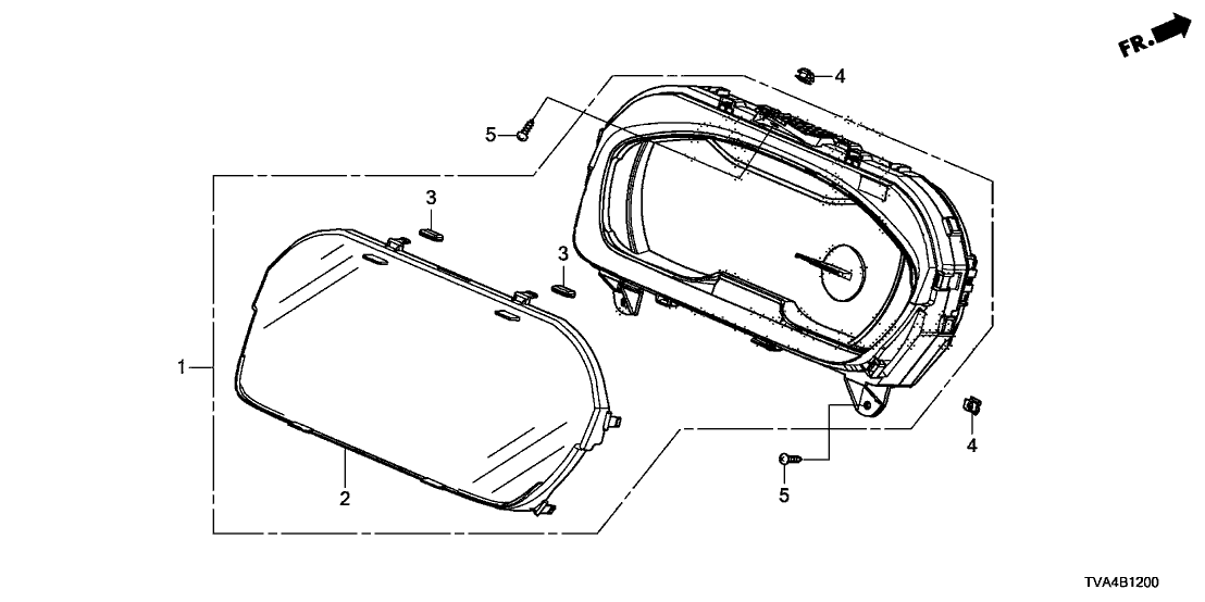 Honda 78100-TVC-A21 Meter Assembly, Combination (Rewritable)