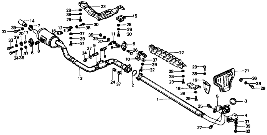 Honda 18307-657-670 Muffler