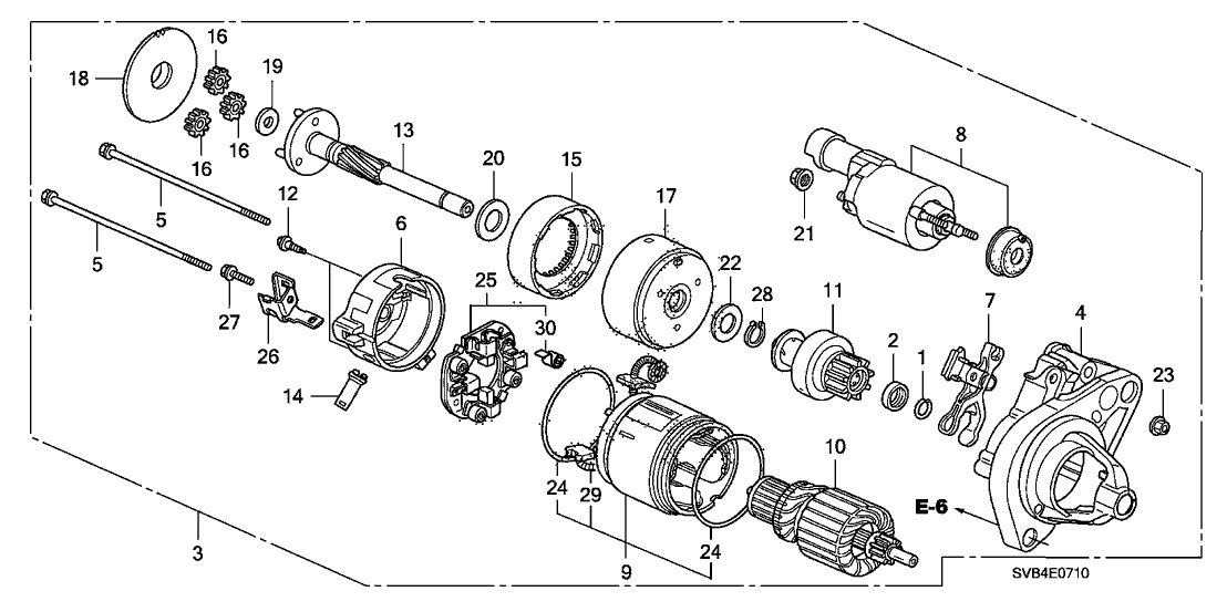 Honda 31202-RNA-A01 End Frame, Commutator