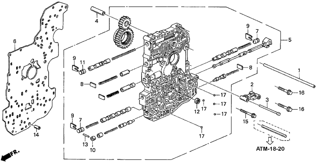 Honda 24630-P0Z-000 Arm, Change Detent