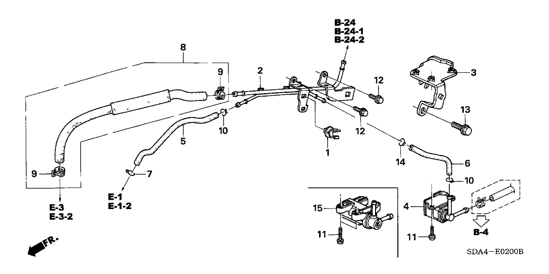 Honda 17400-RAD-L10 Pipe, Install