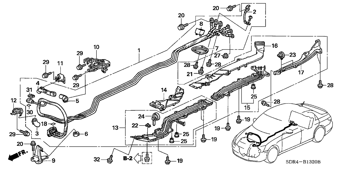 Honda 1F041-RCJ-003 Holder, Corrugated (28) (F)