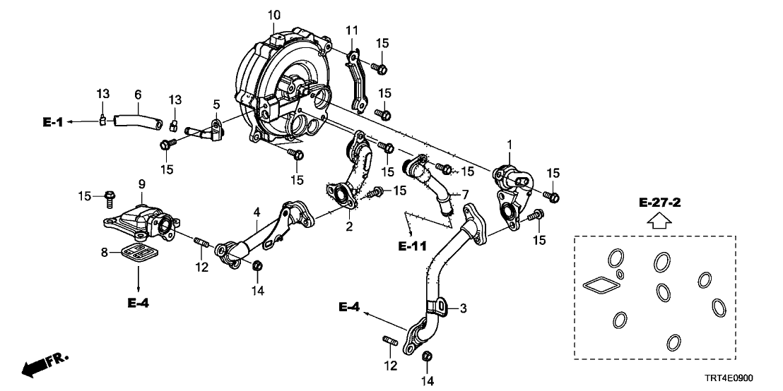 Honda 3F381-5WM-A00 Joint, EGR Pump In