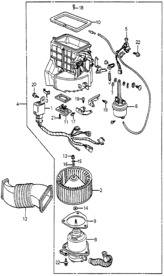 Honda 39410-SA5-685 Blower Assembly (Air Conditioner)