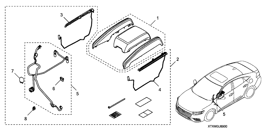 Honda 08E16-TXM-1M002 LIGHT, LEFT