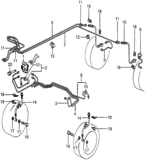 Honda 46330-692-000 Pipe C, Brake
