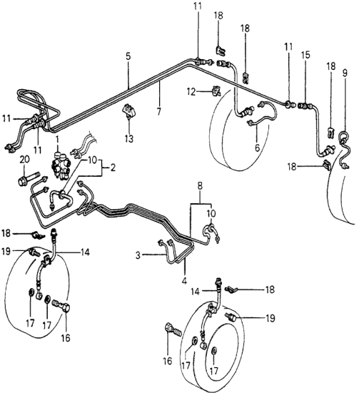 Honda 46310-692-671 Pipe A, Brake