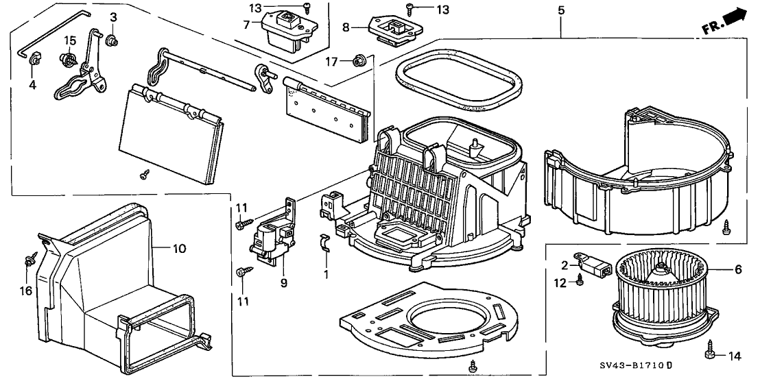 Honda 79305-SV4-A01 Blower Sub-Assy.