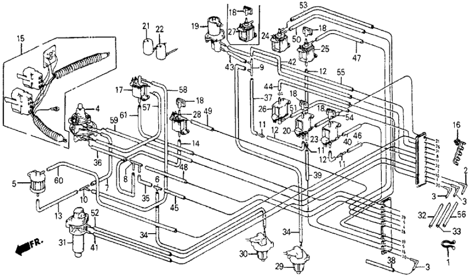 Honda 36183-PE1-693 Switch Assy., Vacuum (B-80)