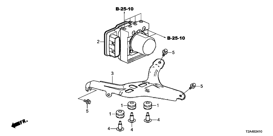 Honda 57110-T2F-X13 Modulator Assembly, Vsa (Rewritable)