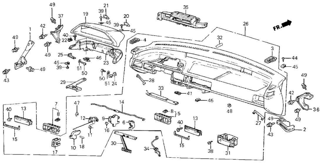 Honda 64461-SB3-000ZE Garnish, L. Side Defroster *YR82L* (ARK TAN)