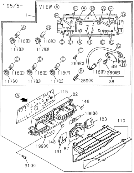 Honda 8-94383-604-0 Glass, Meter