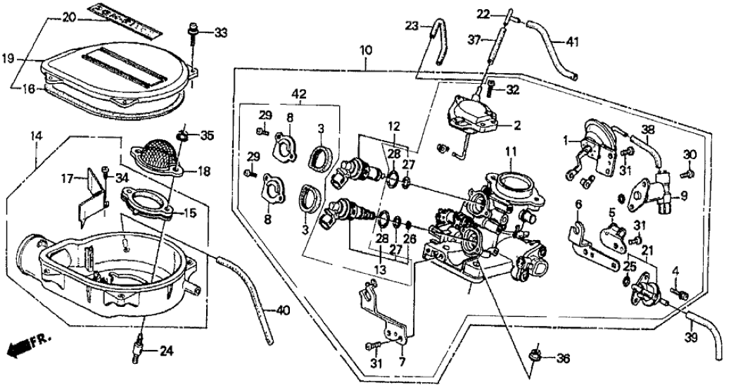 Honda 16169-PM5-A00 Stay, Throttle Wire