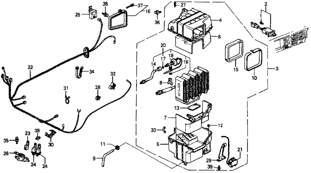 Honda 35850-SB2-003 Switch Assy., Air Conditioner