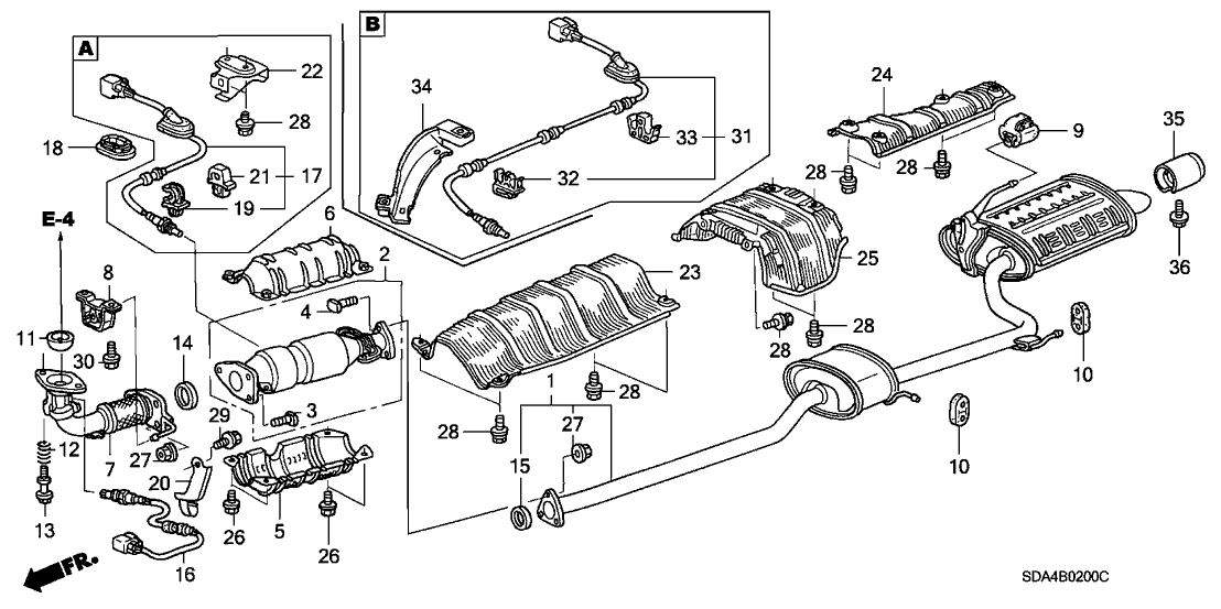 Honda 36535-RAA-A01 Clip, Wire Harness