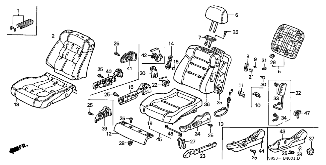 Honda 81161-S80-A61ZA Garnish, Walk-In *NH264L* (CLASSY GRAY)