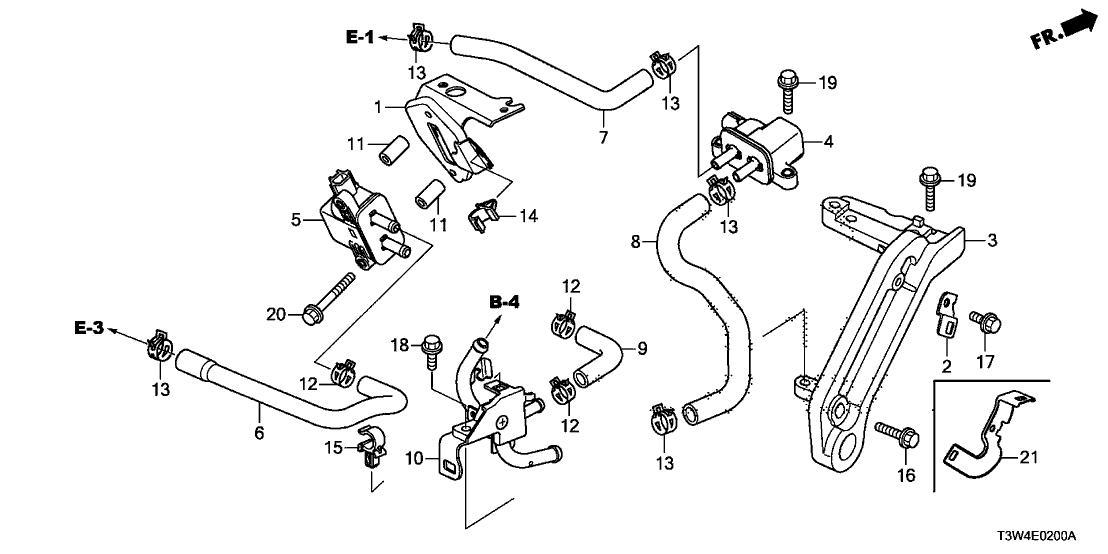 Honda 32745-5K1-A00 Stay,Pcs Bracket