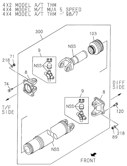 Honda 8-97182-164-0 Boot, FR. Propeller Shaft