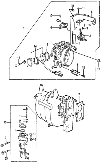 Honda 16016-PD6-661 Screw Set