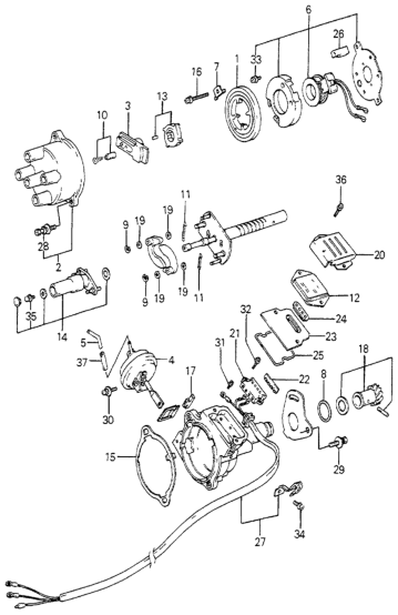 Honda 30127-PA6-006 Shaft Set, Pick-Up