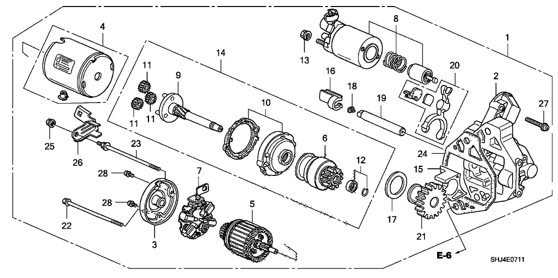 Honda 31201-RJA-A01 Bracket, FR.