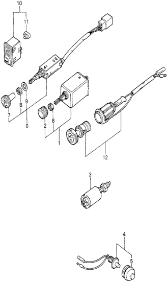 Honda 39600-693-901 Lighter Assembly, Cigarette