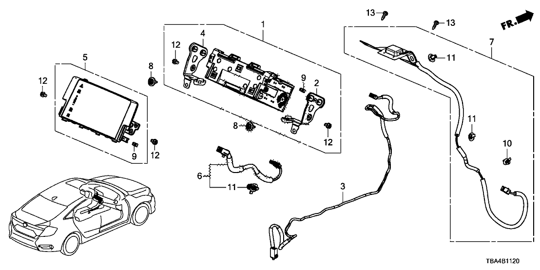 Honda 39101-TBC-A82 Audio Unit