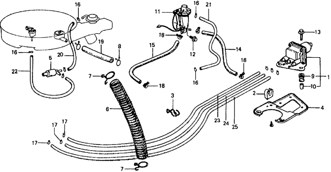 Honda 16805-657-820 Clamp, Tube