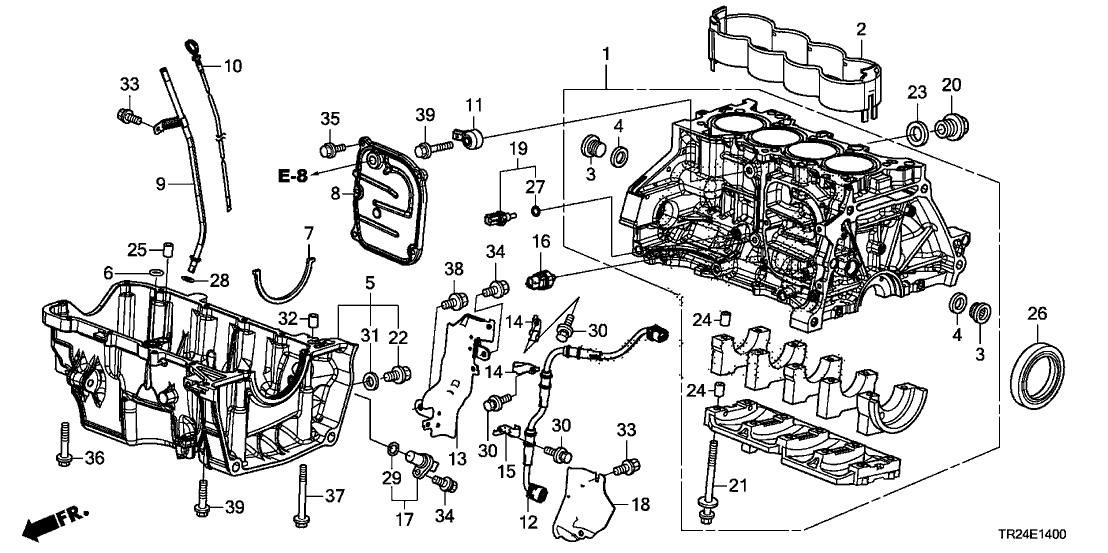 Honda 11000-RW0-000 Block Assy., Cylinder