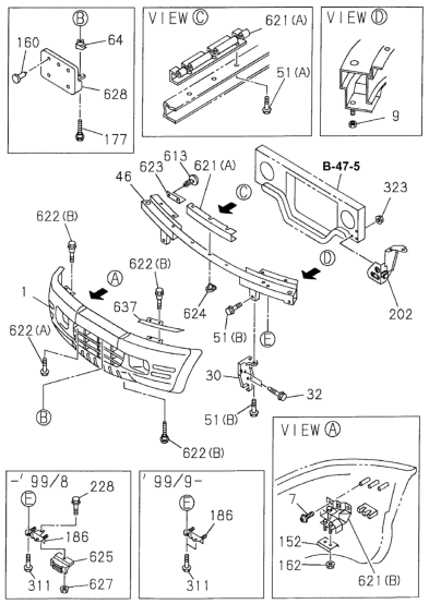 Honda 8-97169-305-0 Cover, R. Foglight