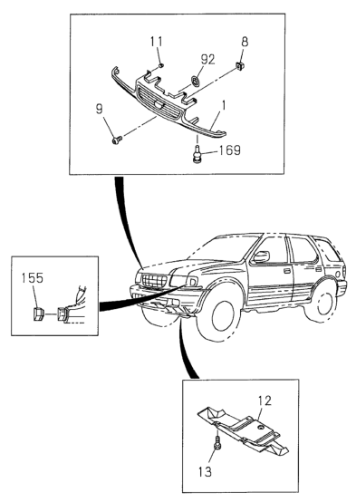 Honda 8-97354-707-1 Plate Skid,Rad