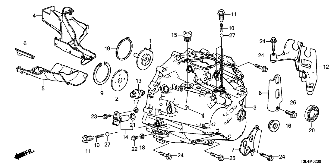 Honda 21200-5C8-000 Case, Transmission