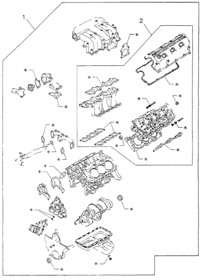 Honda 5-87811-839-0 Gasket Set, Engine Head Overhaul