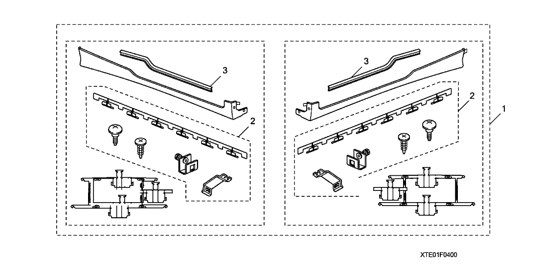 Honda 08F04-TE0-100R3 Hardware Kit