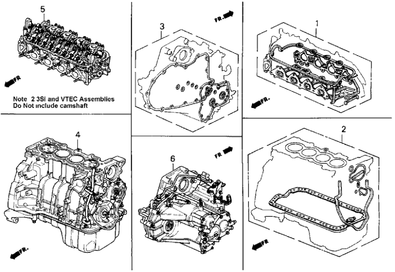 Honda 10001-P12-A00 Engine Assy., Bare (F22A1)