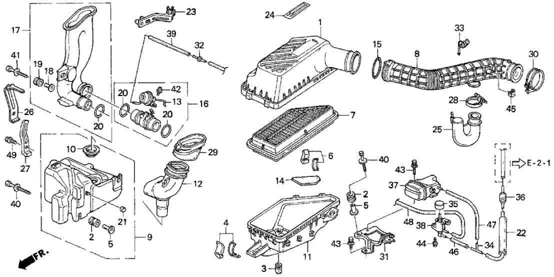 Honda 17228-P12-A00 Tube, Air Flow