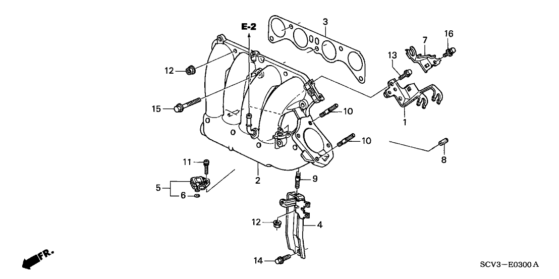 Honda 16411-PZD-A20 Stay, Throttle Wire