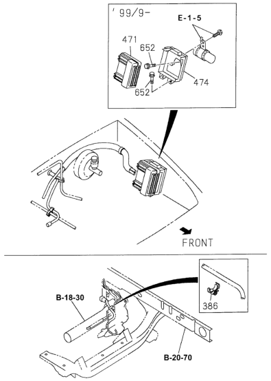8-94472-578-0 Honda Harness Clip