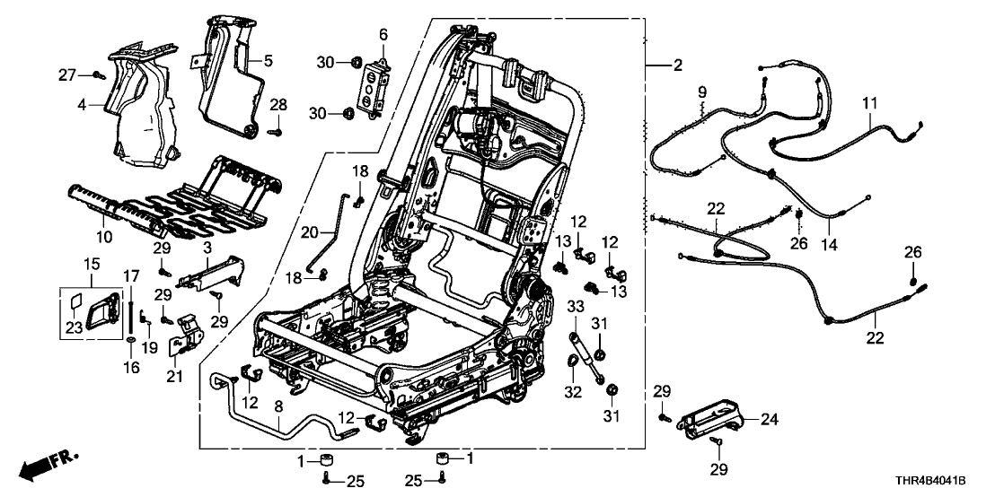 Honda 81302-THR-L01ZC FRAME, R- *NH836L*