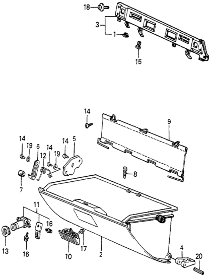 Honda 66401-SA5-000ZK Box, Glove (Ark Tan)