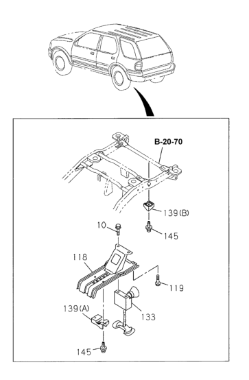 Honda 8-97160-145-5 Support Assy., Spare Tire