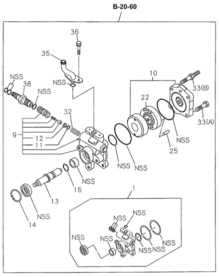 Honda 8-94311-985-1 Body Assy., FR. Oil Pump