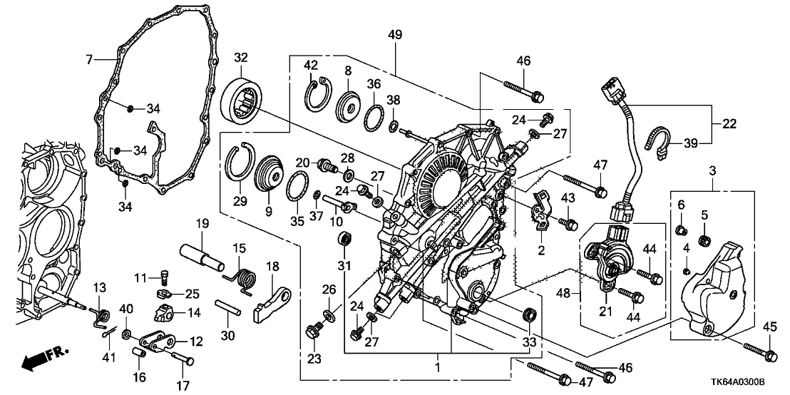 Honda 28950-RR4-000 Harness, Position Sensor