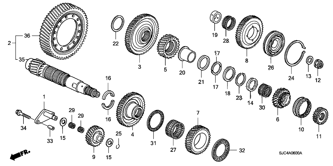 Honda 21215-RDK-010 Holder, Idle Shaft