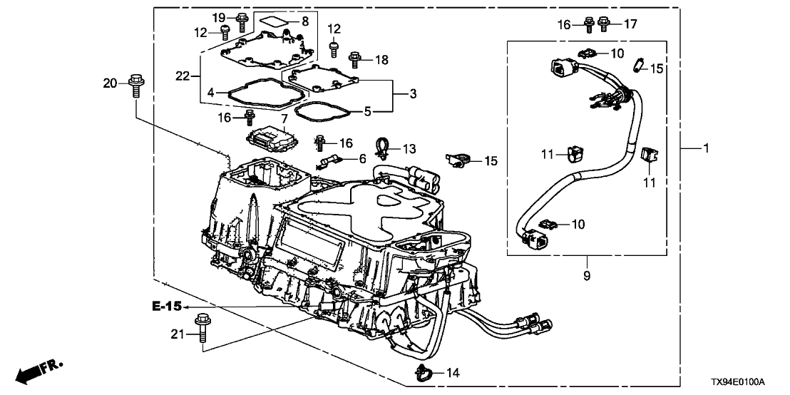 Honda 1B614-RDC-A01 Gasket, Fuse Box Cover