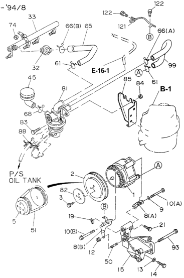 Honda 8-94362-269-1 Plate, Adjuster Air Pump