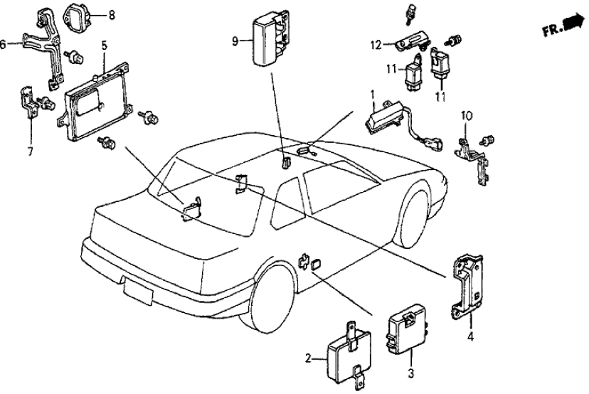 Honda 39785-SF0-010 Bracket, Heater Harness