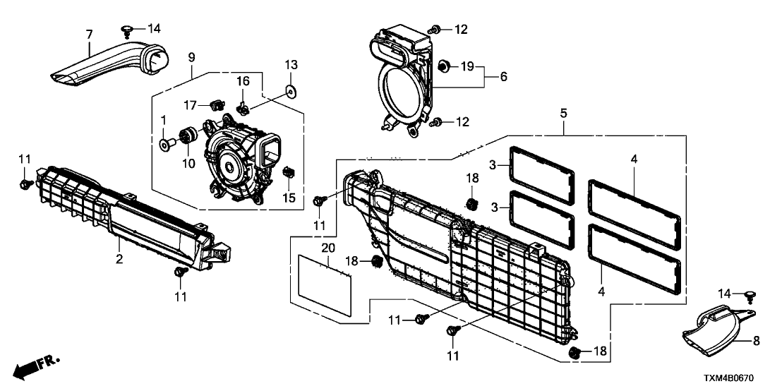 Honda 91562-5KP-003 SEAL CLIP, DUCT