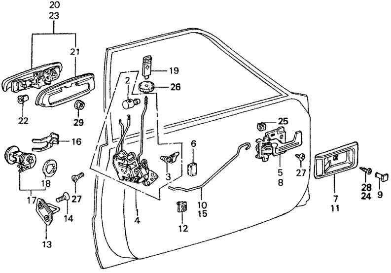 Honda 75523-SA0-003ZQ Plug, Inside Handle *NH35L* (LIGHT GRAY)